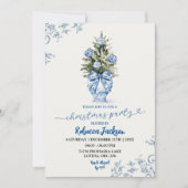 Weihnachts Winter Chinoiserie Feiertag Einladung (Vorderseite)