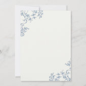 Weihnachts Winter Chinoiserie Feiertag Einladung (Rückseite)