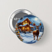 Weihnachts-/Winter-Deferlodge Button (Vorne & Hinten)