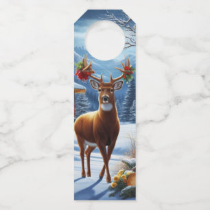 Weihnachts-/Winter-Deferlodge Flaschenanhänger