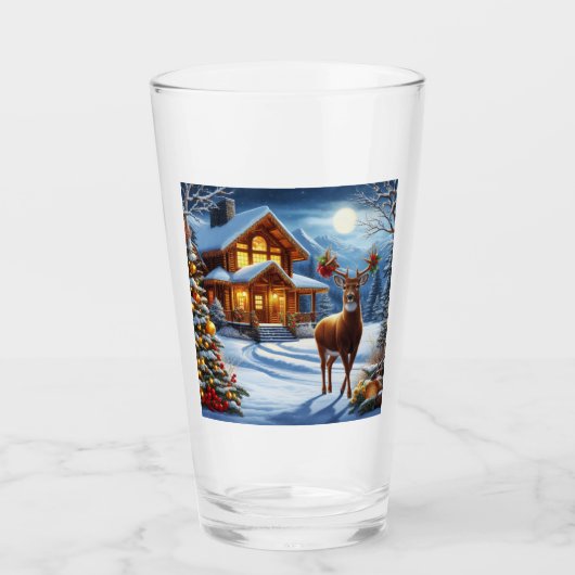 Weihnachts-/Winter-Deferlodge Glas (Vorderseite)