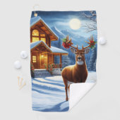 Weihnachts-/Winter-Deferlodge Golfhandtuch (Insitu)