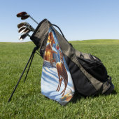 Weihnachts-/Winter-Deferlodge Golfhandtuch (Gras)