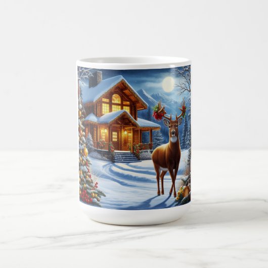 Weihnachts-/Winter-Deferlodge Kaffeetasse (Mittel)