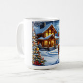 Weihnachts-/Winter-Deferlodge Kaffeetasse (Vorderseite Links)