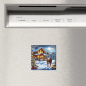 Weihnachts-/Winter-Deferlodge Magnet (In Situ (Geschirrspüler))