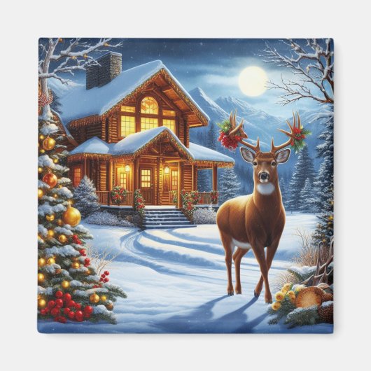 Weihnachts-/Winter-Deferlodge Magnet (Vorne)