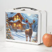 Weihnachts-/Winter-Deferlodge Metall Brotdose (Beispiel)