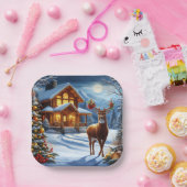 Weihnachts-/Winter-Deferlodge Pappteller (Party)