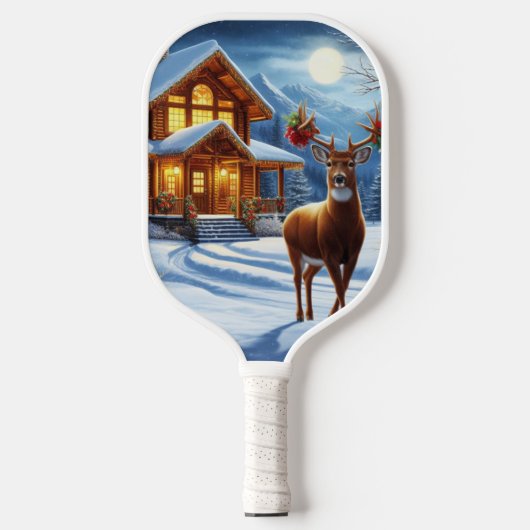 Weihnachts-/Winter-Deferlodge Pickleball Schläger (Vorderseite)