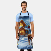 Weihnachts-/Winter-Deferlodge Schürze (Getragen)