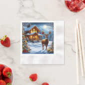 Weihnachts-/Winter-Deferlodge Serviette (Beispiel)