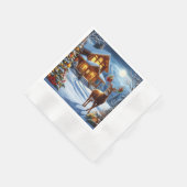 Weihnachts-/Winter-Deferlodge Serviette (Ecke)