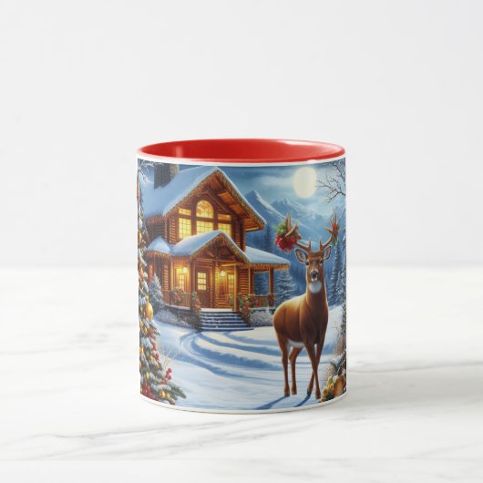 Weihnachts-/Winter-Deferlodge Tasse (Zentrum)