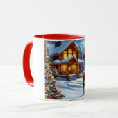 Weihnachts-/Winter-Deferlodge Tasse (Vorderseite Links)