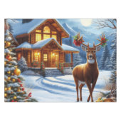 Weihnachts-/Winter-Deferlodge Tischdecke (Vorderseite (Horizontal))