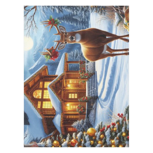 Weihnachts-/Winter-Deferlodge Tischdecke (Vorderseite)