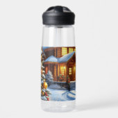 Weihnachts-/Winter-Deferlodge Trinkflasche (Vorne)