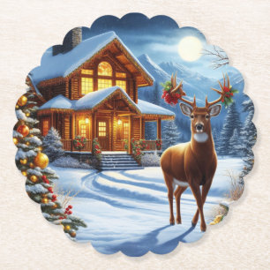 Weihnachts-/Winter-Deferlodge Untersetzer