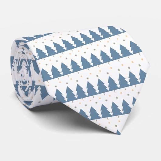 Weihnachts-Winter-Design  Krawatte (Gerollt)