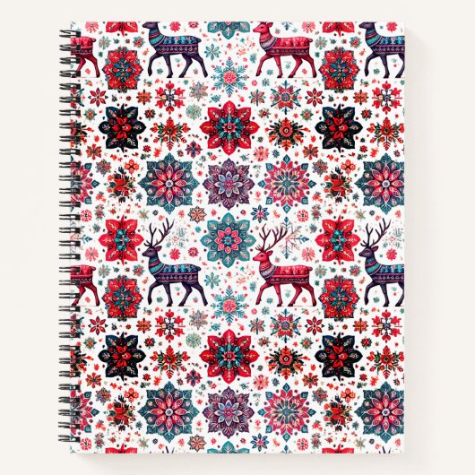 Weihnachts-Winter-Design-SpiralNotebook Notizblock (Vorderseite)