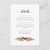 Weihnachts-Winter-Detailkarte Begleitkarte (Vorderseite)