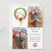 Weihnachts-Winter-Foto Einladung (Vorderseite)