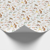Weihnachts-Winter-Fox-Kaninchen-Wrapping Papier Geschenkpapier (Ecke)