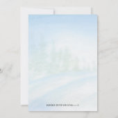 Weihnachts-Winter-Gender-Party Einladung (Rückseite)