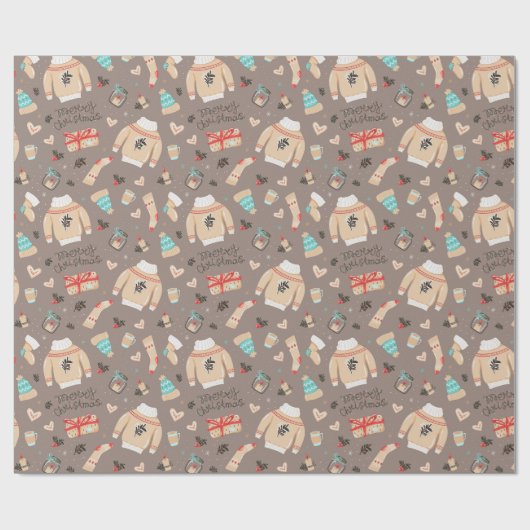 Weihnachts-Winter Geschenkpapier (Flach)