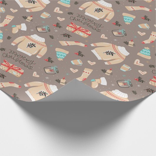 Weihnachts-Winter Geschenkpapier (Ecke)