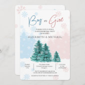 Weihnachts-Winter-Geschlechtsverkehr - Party Einla Einladung (Vorne/Hinten)