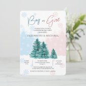 Weihnachts-Winter-Geschlechtsverkehr - Party Einla Einladung (Stehend Vorderseite)