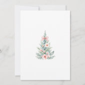 Weihnachts Winter Girl Baby Dusche Einladung (Rückseite)