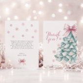 Weihnachts-Winter-Girl-Kinderdusche Danke Ihrer Ka