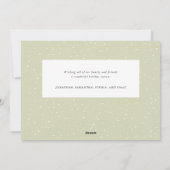 Weihnachts-Winter-Grünen-Foto Feiertagskarte (Rückseite)