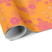 Weihnachts-Winter-Hanukkah-Schneeflocken-Design Geschenkpapier (Rolleneckpunkt)