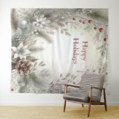 Weihnachts-Winter-Hintergrund Wandteppich (Beispiel (Horizontal))