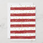 Weihnachts-Winter-Hochzeit Einladung (Rückseite)