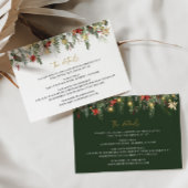 Weihnachts-Winter-Hochzeitssonderausweis Begleitkarte