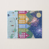 Weihnachts-Winter-Ice-Skaten Puzzle (Horizontal)