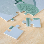 Weihnachts-Winter-Ice-Skaten-Skater Puzzle (Seite)