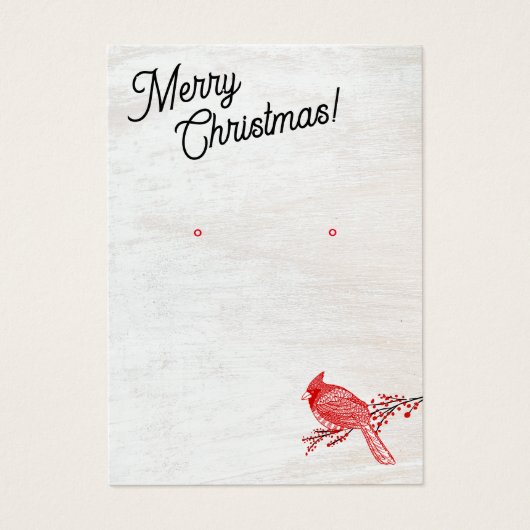 Weihnachts-Winter-Kardinal Schmuckstück-Anzeige er (Vorderseite)
