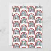 Weihnachts-Winter-Kinderdusche Einladung (Rückseite)