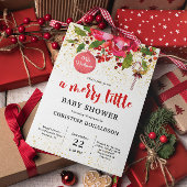 Weihnachts-Winter-Kinderdusche Party Einladung