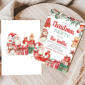 Weihnachts-Winter-Lebkuchen Weihnachts-Party Einladung