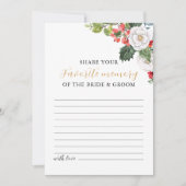 Weihnachts-Winter-Lieblings-Memory-Spiel Einladung (Vorderseite)