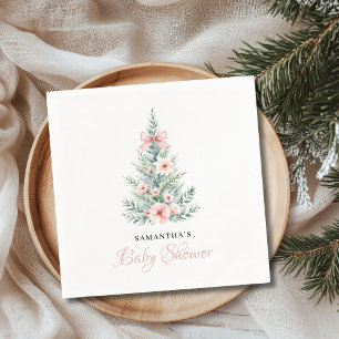 Weihnachts-Winter-Mädchen-Baby-Party Serviette