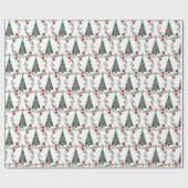 Weihnachts-Winter-Muster Geschenkpapier (Flach)