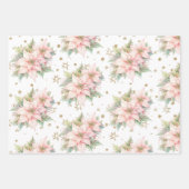 Weihnachts Winter Onederland Gold Rosa Muskatnuss Geschenkpapier Set (Vorderseite 2)